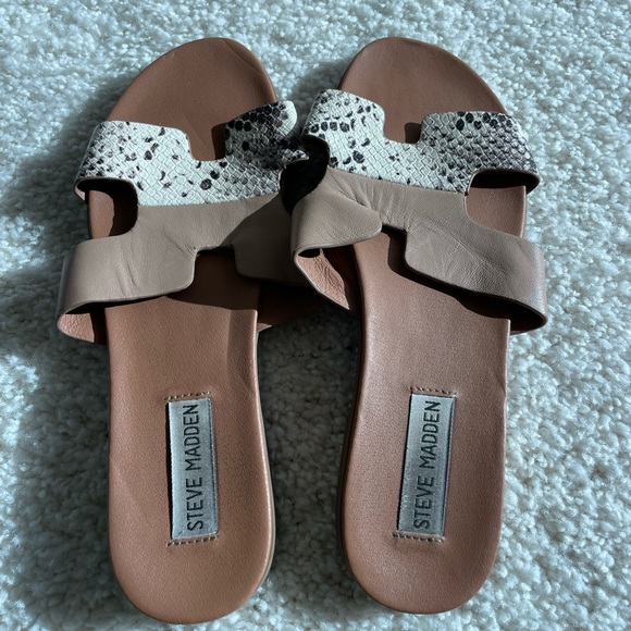 Boots Ankle Heels By Steve Madden In Snakeskin Print, Size: 8.5 main image 0